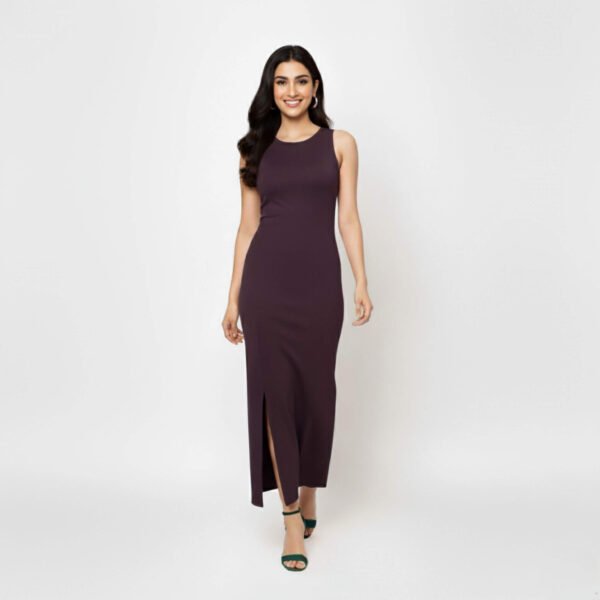 Elegant Violet Dress Perfect Fit & Chic Style - Image 3