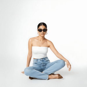 Elegant White Tube Top for Women – Stylish Summer Outfit