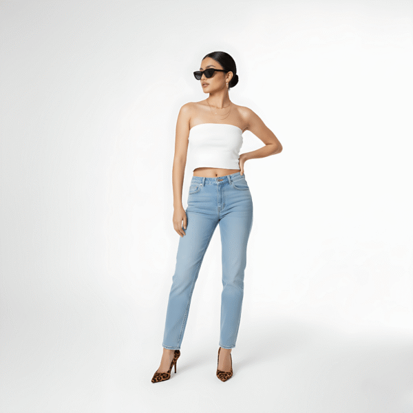 Effortless Style with Elegant White Top - Image 4