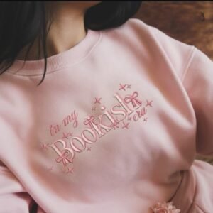 black cotton sweatshirt – white text front print (copy)