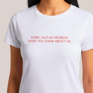 Minimalist white tee classic fit casual wear