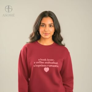 cozy Red sweatshirt for men and women, cozy and comfortable casual wear