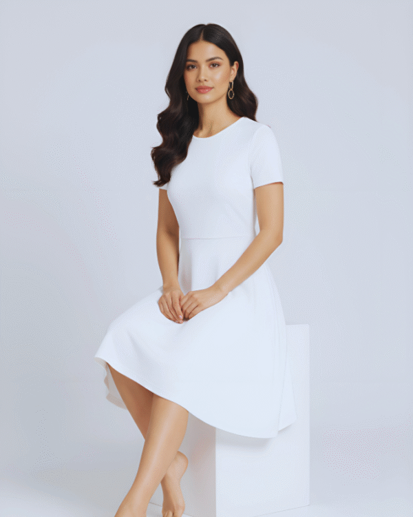 Modern A-Line Dress by Asome
